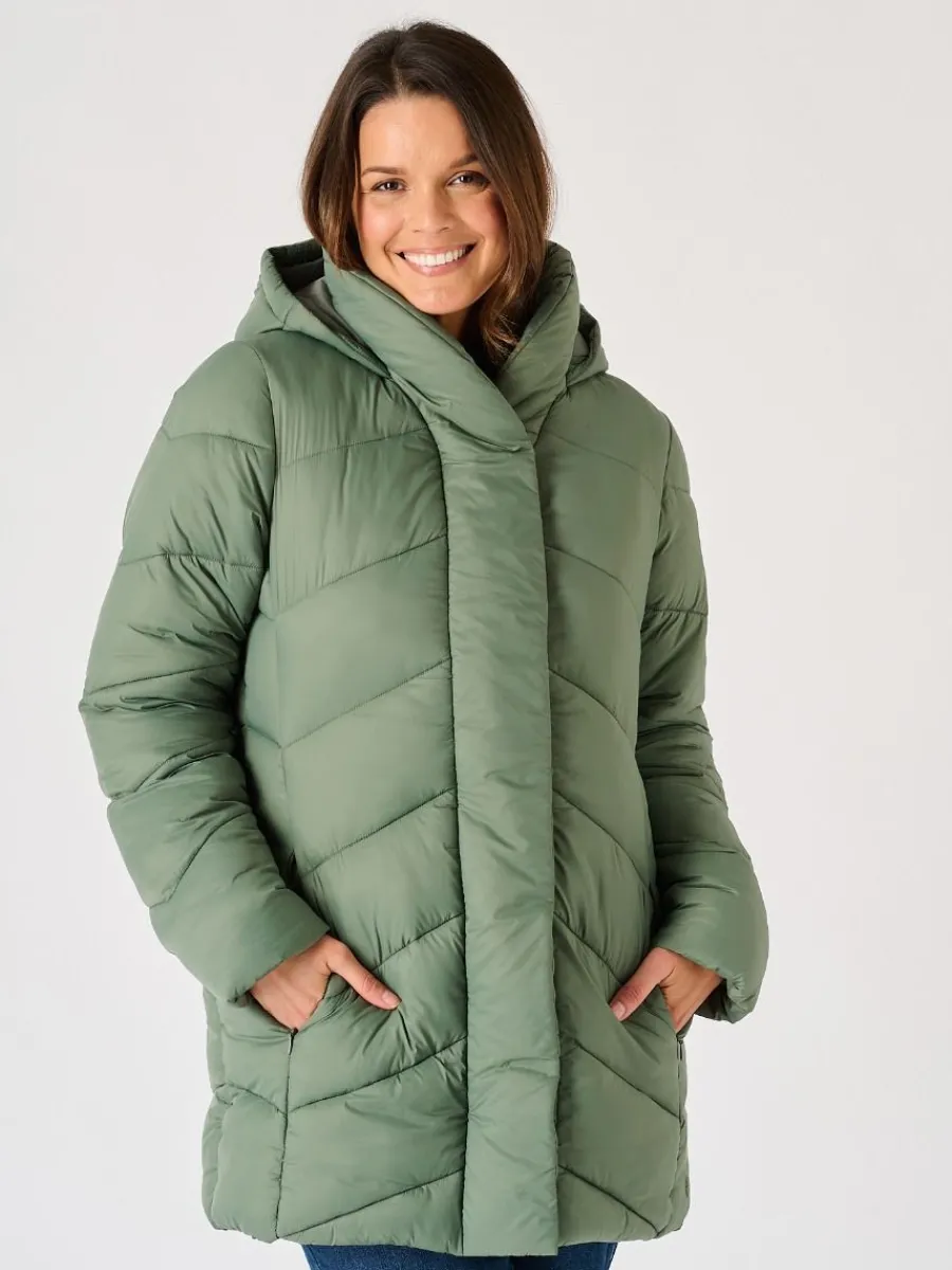 sage_green_hooded_padded__4.webp Quba & Co Sage Green Hooded Padded Coat - Plover Hot