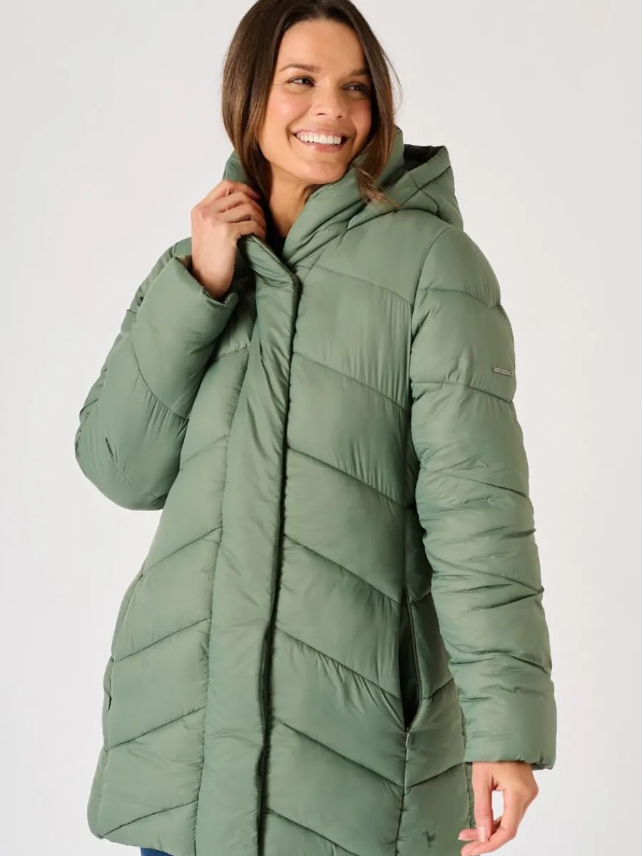 sage_green_hooded_padded__5.webp Quba & Co Sage Green Hooded Padded Coat - Plover Hot