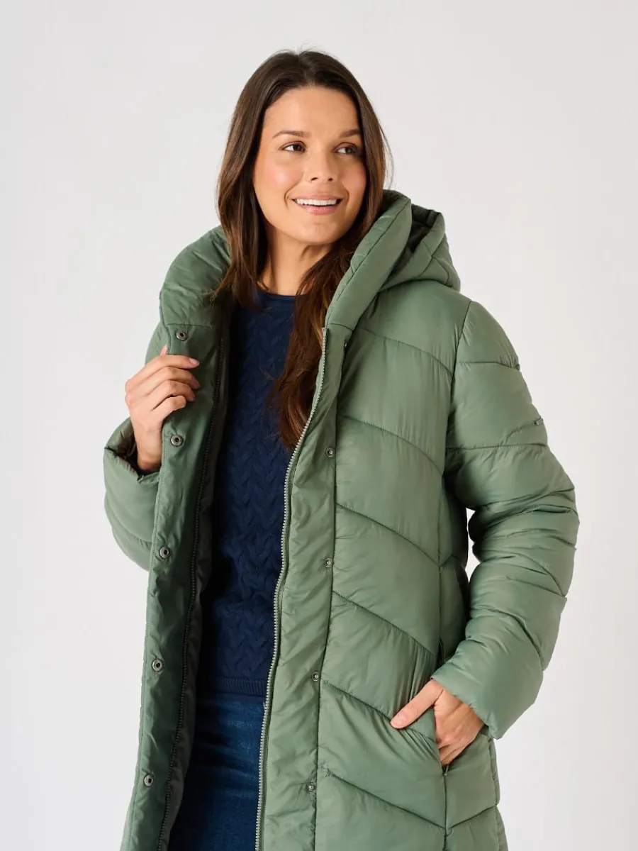 sage_green_hooded_padded__6.webp Quba & Co Sage Green Hooded Padded Coat - Plover Hot