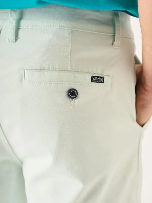 Quba & Co Sanford Chino Shorts Cool Mint Green Best