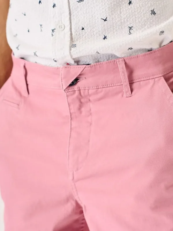 Quba & Co Sanford Chino Shorts Pink Clearance