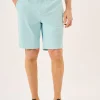 Quba & Co Splash Blue Stretch Chino Shorts - Sandor Best