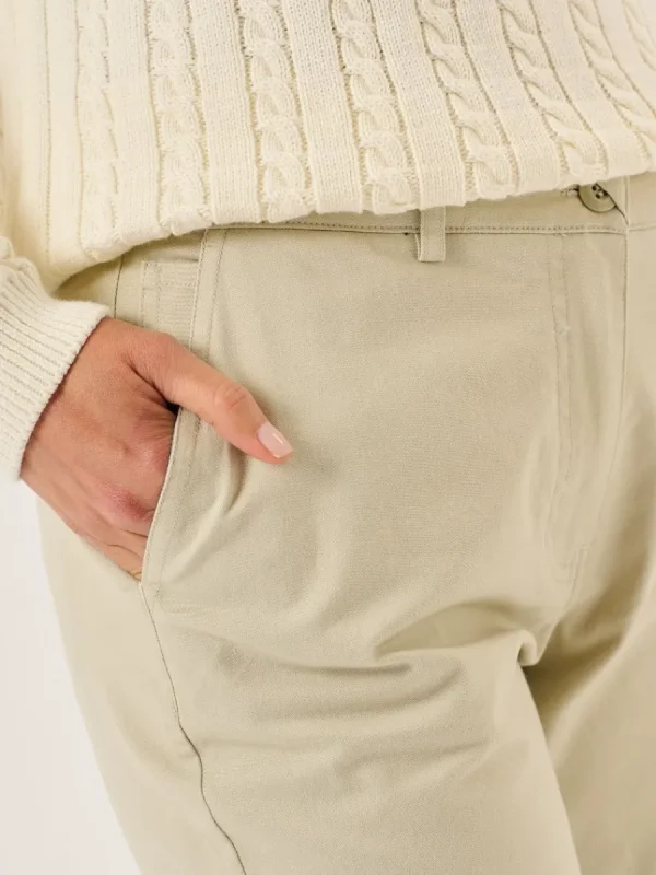 Quba & Co Stone Chino Trousers - Carlyne Hot