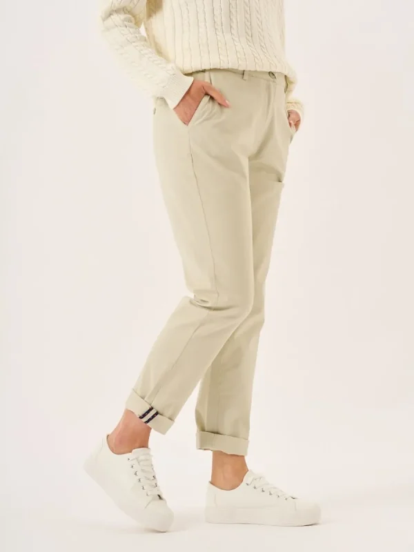 Quba & Co Stone Chino Trousers - Carlyne Hot