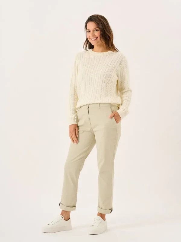 Quba & Co Stone Chino Trousers - Carlyne Hot