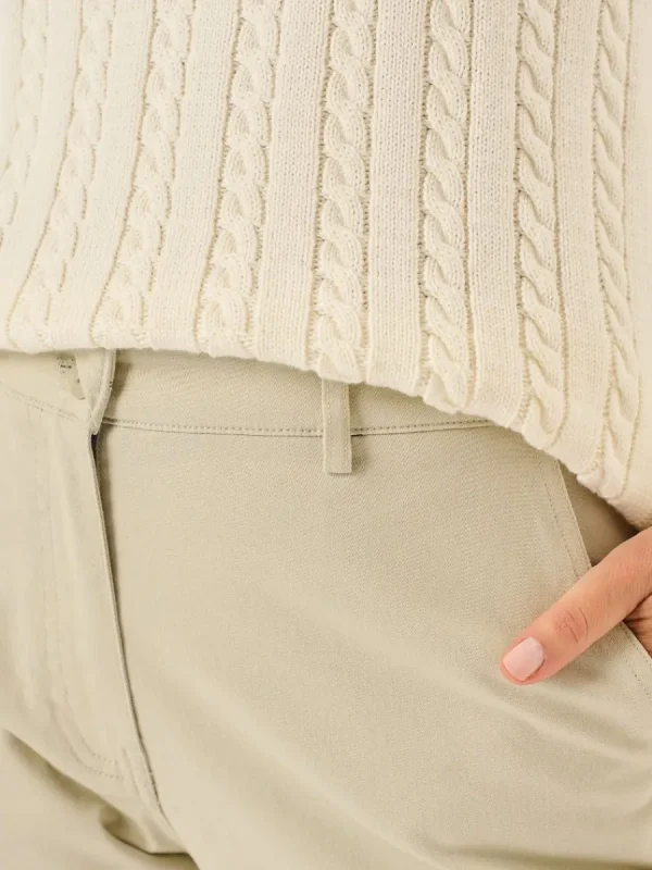 Quba & Co Stone Chino Trousers - Carlyne Hot