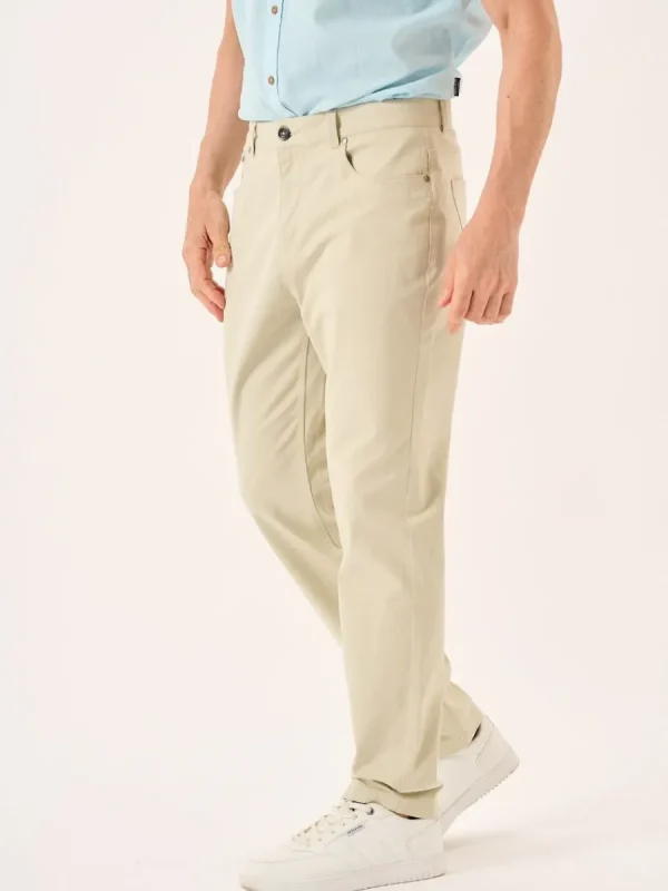 Quba & Co Stone Lifestyle Chino Trousers - Versu Sale