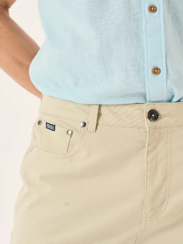 Quba & Co Stone Lifestyle Chino Trousers - Versu Sale