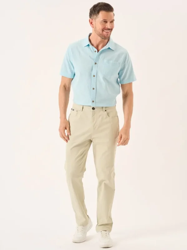 Quba & Co Stone Lifestyle Chino Trousers - Versu Sale
