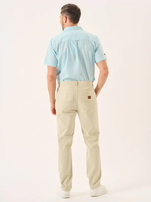 Quba & Co Stone Lifestyle Chino Trousers - Versu Sale