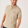 Quba & Co Stone Quba And Co Lifestyle Textured Polo Shirt - Harton Online