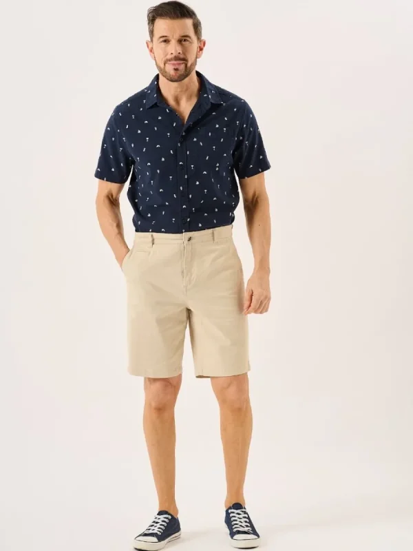 Quba & Co Stone Stretch Chino Shorts - Sandor Outlet