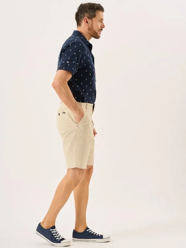 Quba & Co Stone Stretch Chino Shorts - Sandor Outlet