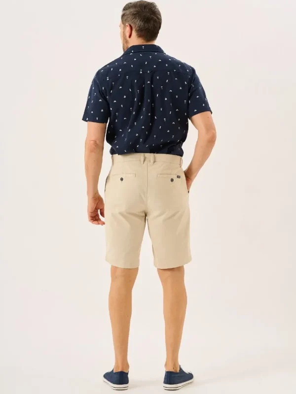 Quba & Co Stone Stretch Chino Shorts - Sandor Outlet