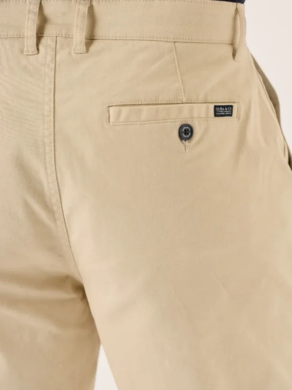 Quba & Co Stone Stretch Chino Shorts - Sandor Outlet