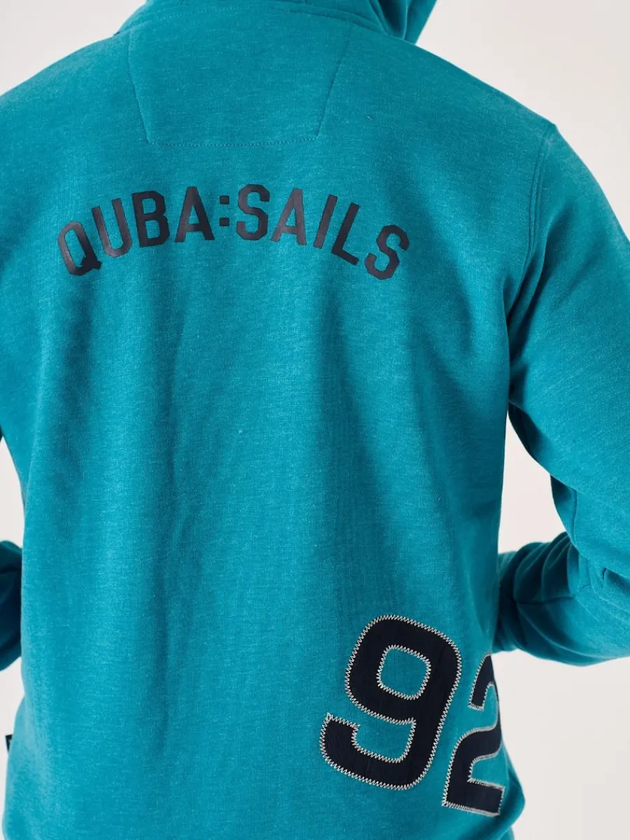 teal_marl_xseries_zip_thr_4.webp Quba & Co Teal Marl X-Series Zip Through Hoodie - Hulme New