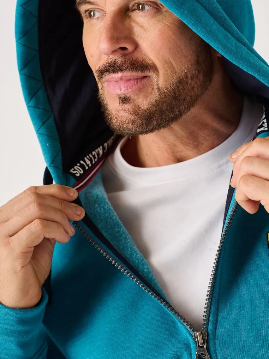 teal_marl_xseries_zip_thr_5.webp Quba & Co Teal Marl X-Series Zip Through Hoodie - Hulme New