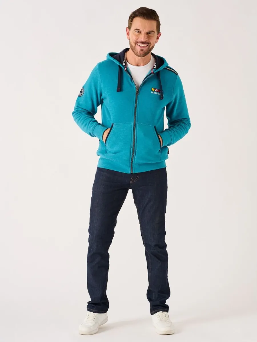 teal_marl_xseries_zip_thr_6.webp Quba & Co Teal Marl X-Series Zip Through Hoodie - Hulme New