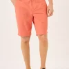Quba & Co Terracotta Stretch Chino Shorts - Sandor Sale