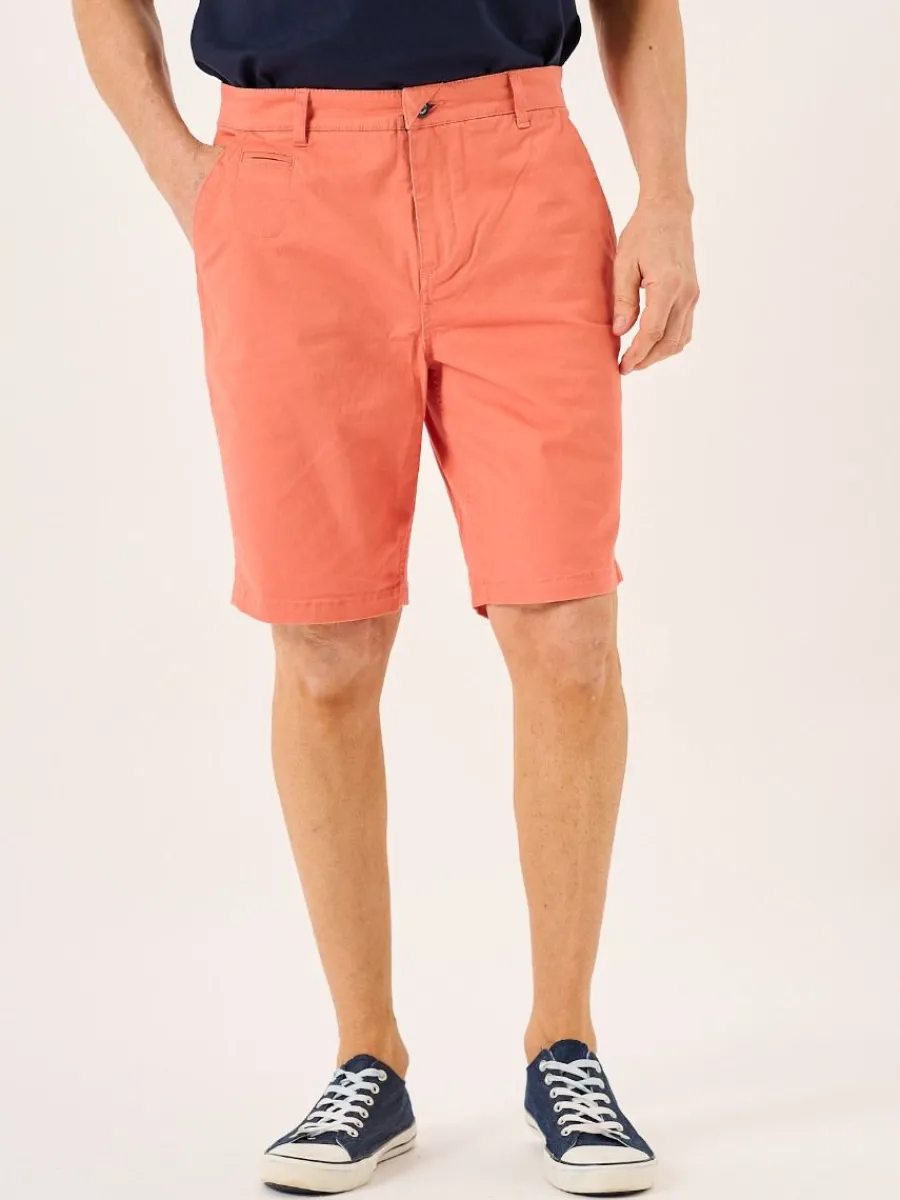 terracotta_stretch_chino__0.webp Quba & Co Terracotta Stretch Chino Shorts - Sandor Sale