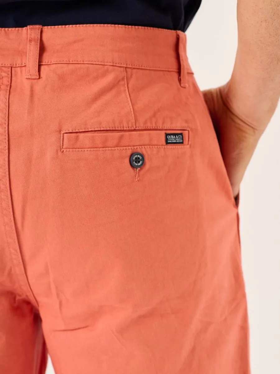 terracotta_stretch_chino__10.webp Quba & Co Terracotta Stretch Chino Shorts - Sandor Sale