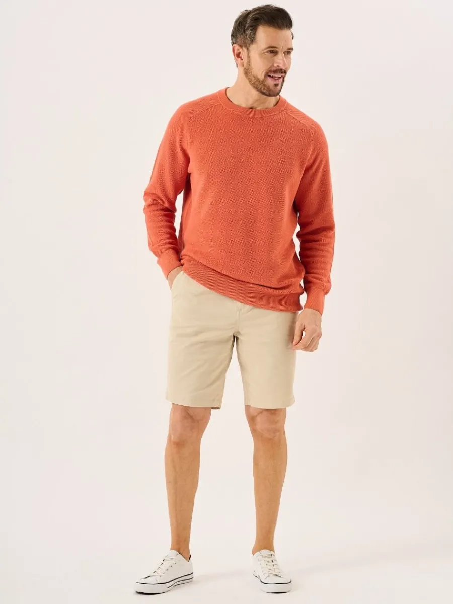 terracotta_textured_knit__6.webp Quba & Co Terracotta Textured Knit Crew Neck Jumper - Kentsham Best
