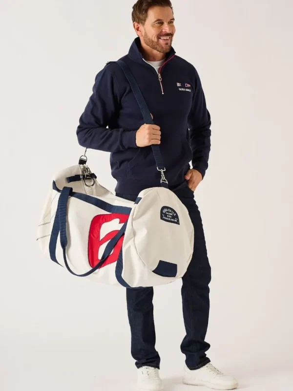 Quba & Co White Large Rudder Bag - Hailing Fashion
