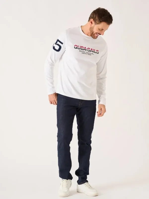 Quba & Co White Long Sleeve X-Series T-Shirt - Louiston Sale