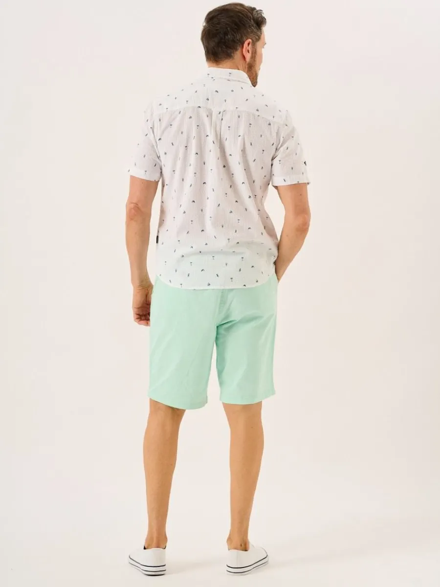 white_nautical_print_seer_8.webp Quba & Co White Nautical Print Seersucker Short Sleeve Shirt - Ashton Outlet