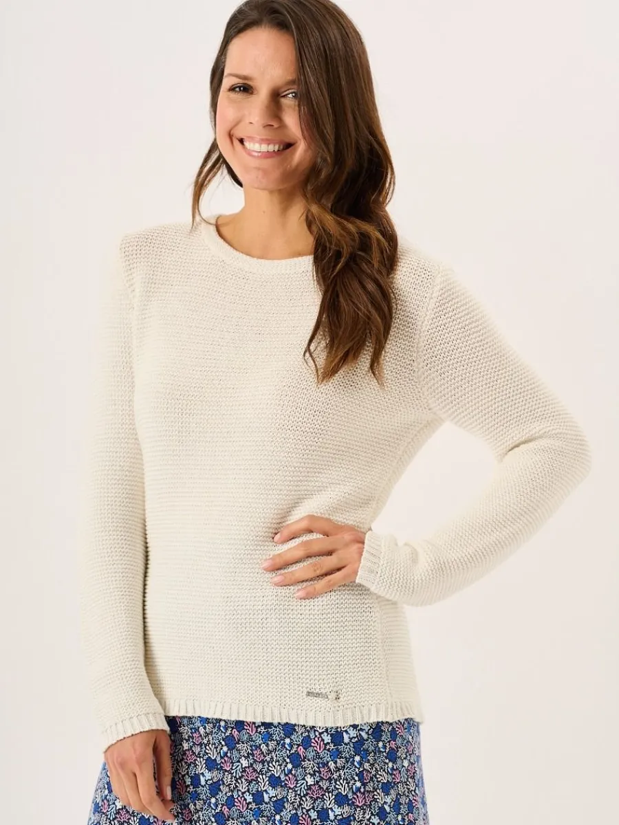 white_pearl_stitch_cotton_0.webp Quba & Co White Pearl Stitch Cotton Knitted Jumper - Skylar Sale