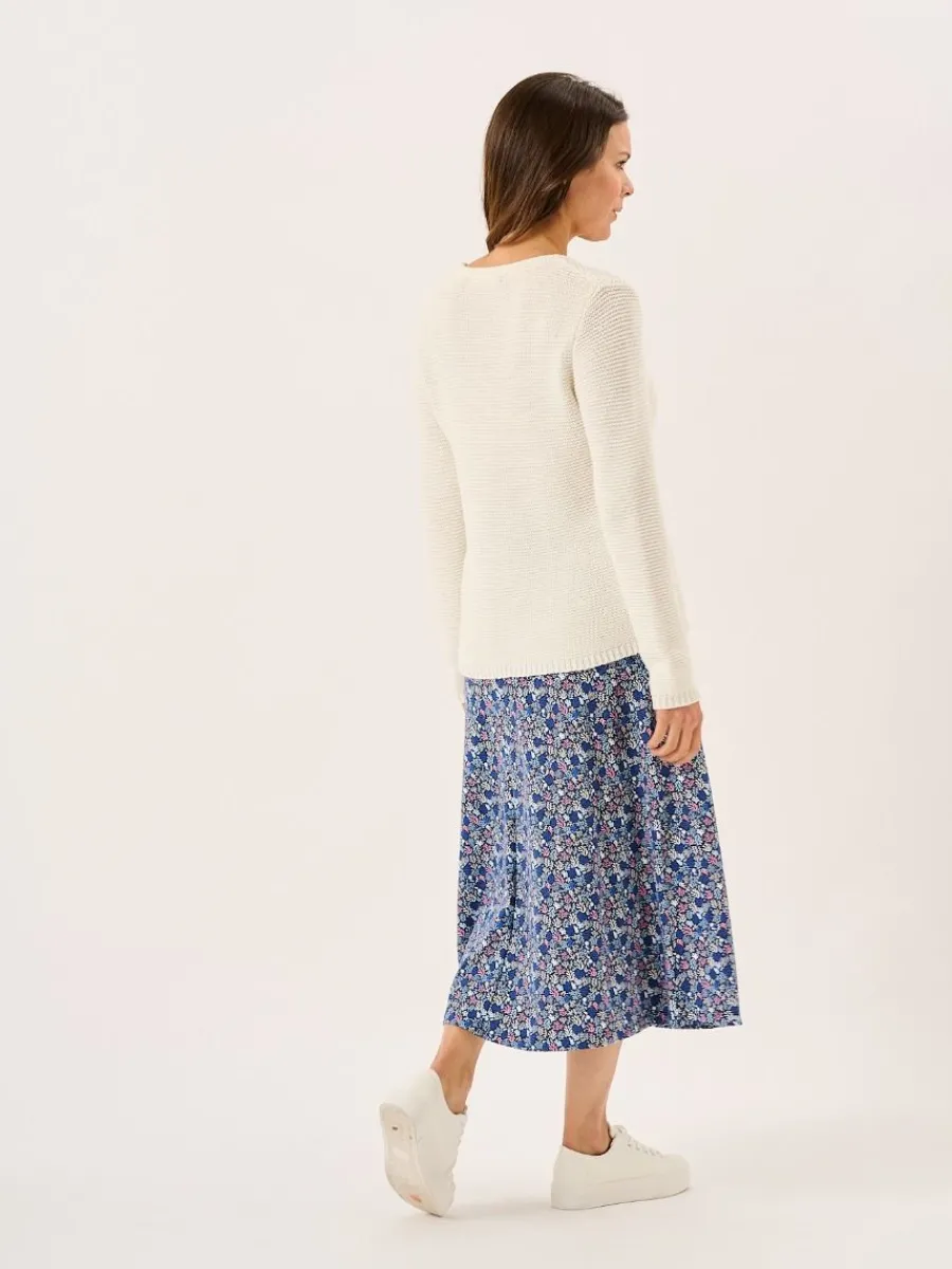 white_pearl_stitch_cotton_6.webp Quba & Co White Pearl Stitch Cotton Knitted Jumper - Skylar Sale
