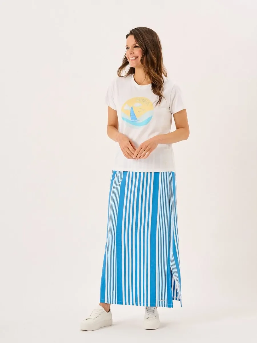 white_quba_boat_print_sho_5.webp Quba & Co White Quba Boat Print Short Sleeve T-Shirt - Melora Best