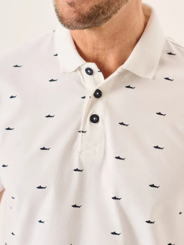 Quba & Co White Shark Polo Shirt - Sean Best