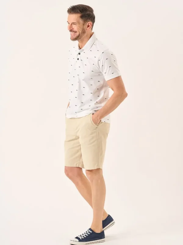 Quba & Co White Shark Polo Shirt - Sean Best