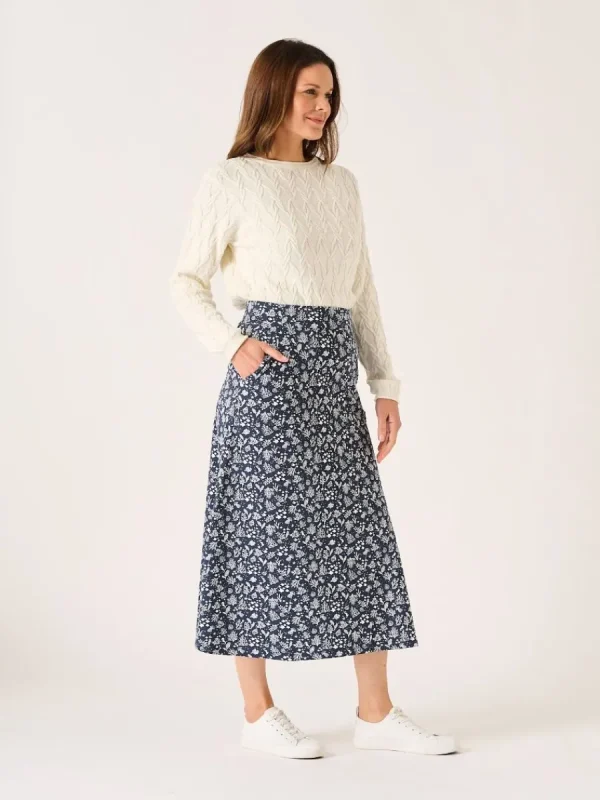 Quba & Co White Textured Crew Neck Jumper - Carrock Clearance