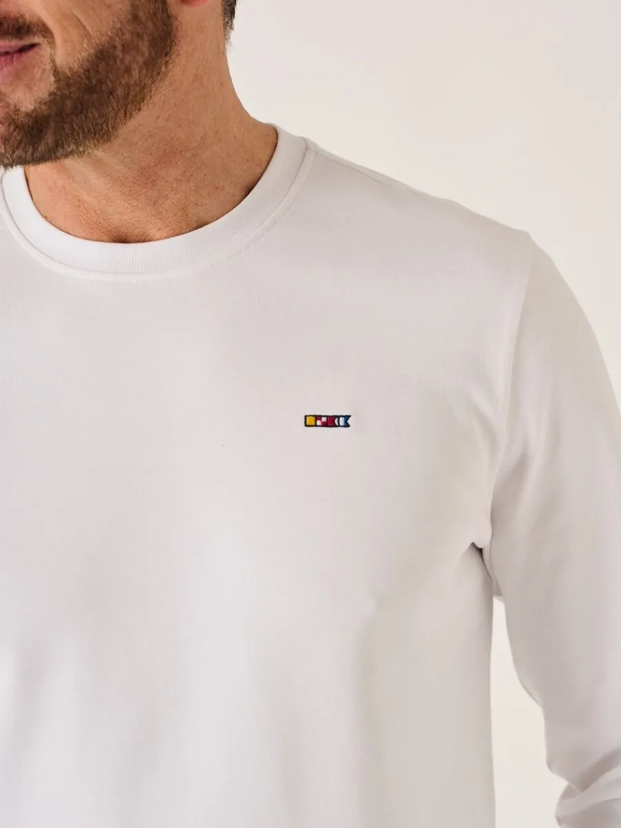white_xseries_long_sleeve_1.webp Quba & Co White X-Series Long Sleeved T-Shirt - Niall Fashion