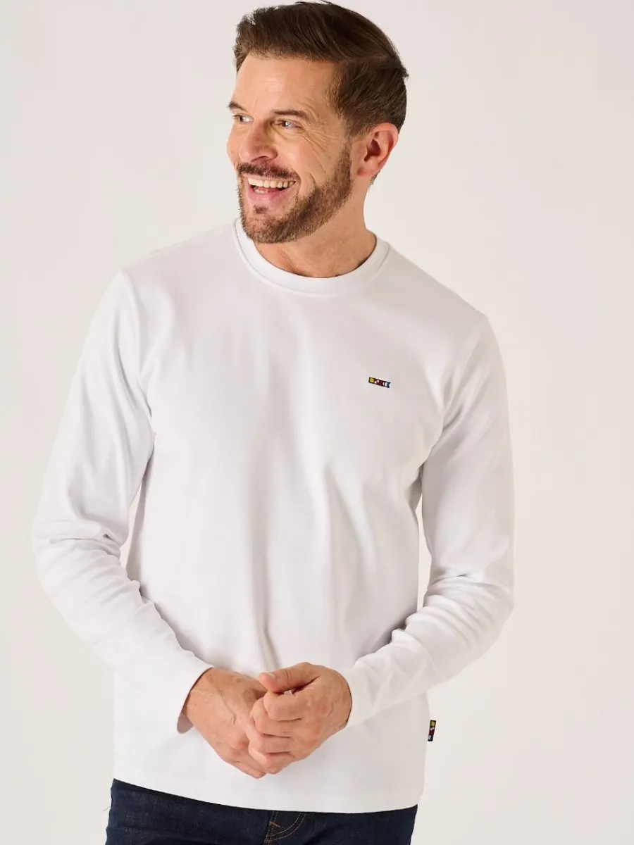 white_xseries_long_sleeve_2.webp Quba & Co White X-Series Long Sleeved T-Shirt - Niall Fashion