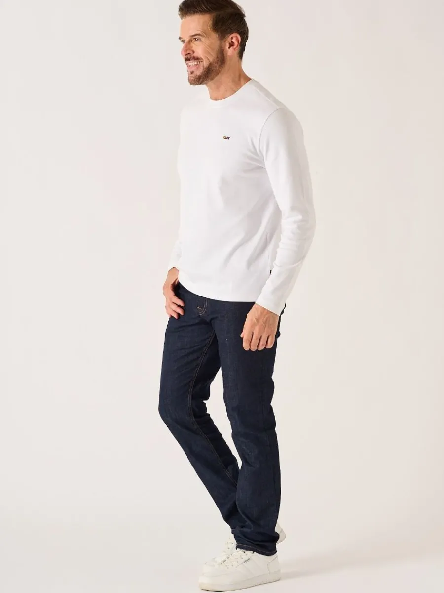 white_xseries_long_sleeve_5.webp Quba & Co White X-Series Long Sleeved T-Shirt - Niall Fashion