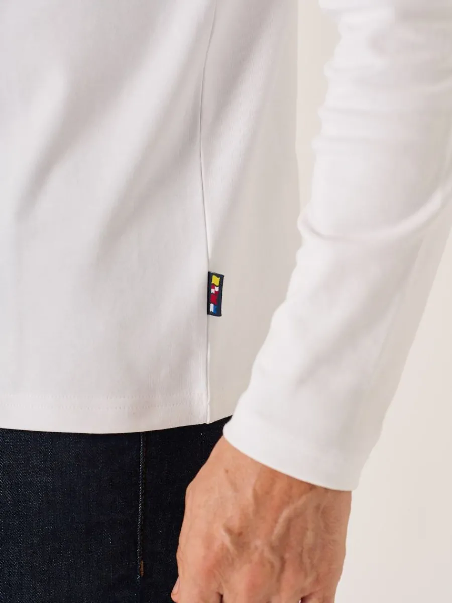 white_xseries_long_sleeve_7.webp Quba & Co White X-Series Long Sleeved T-Shirt - Niall Fashion