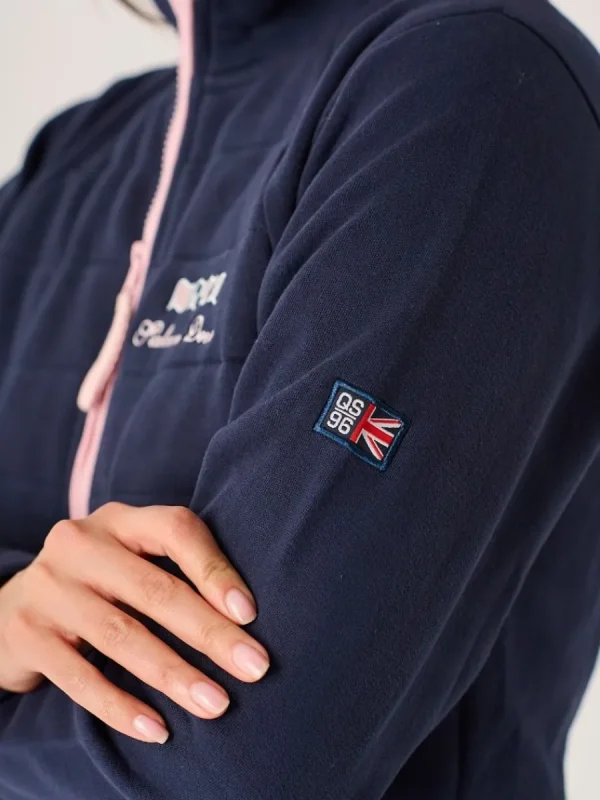 Quba & Co Wilter X-Series Zip Through Fleece in Navy Sale