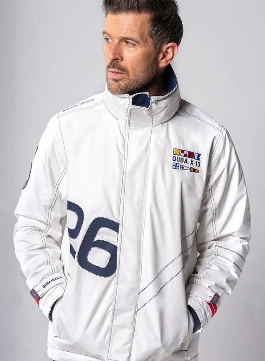 x_heritage_mens_technical_0.webp Quba & Co X10 Heritage Mens Technical Sailing Jacket in White Outlet