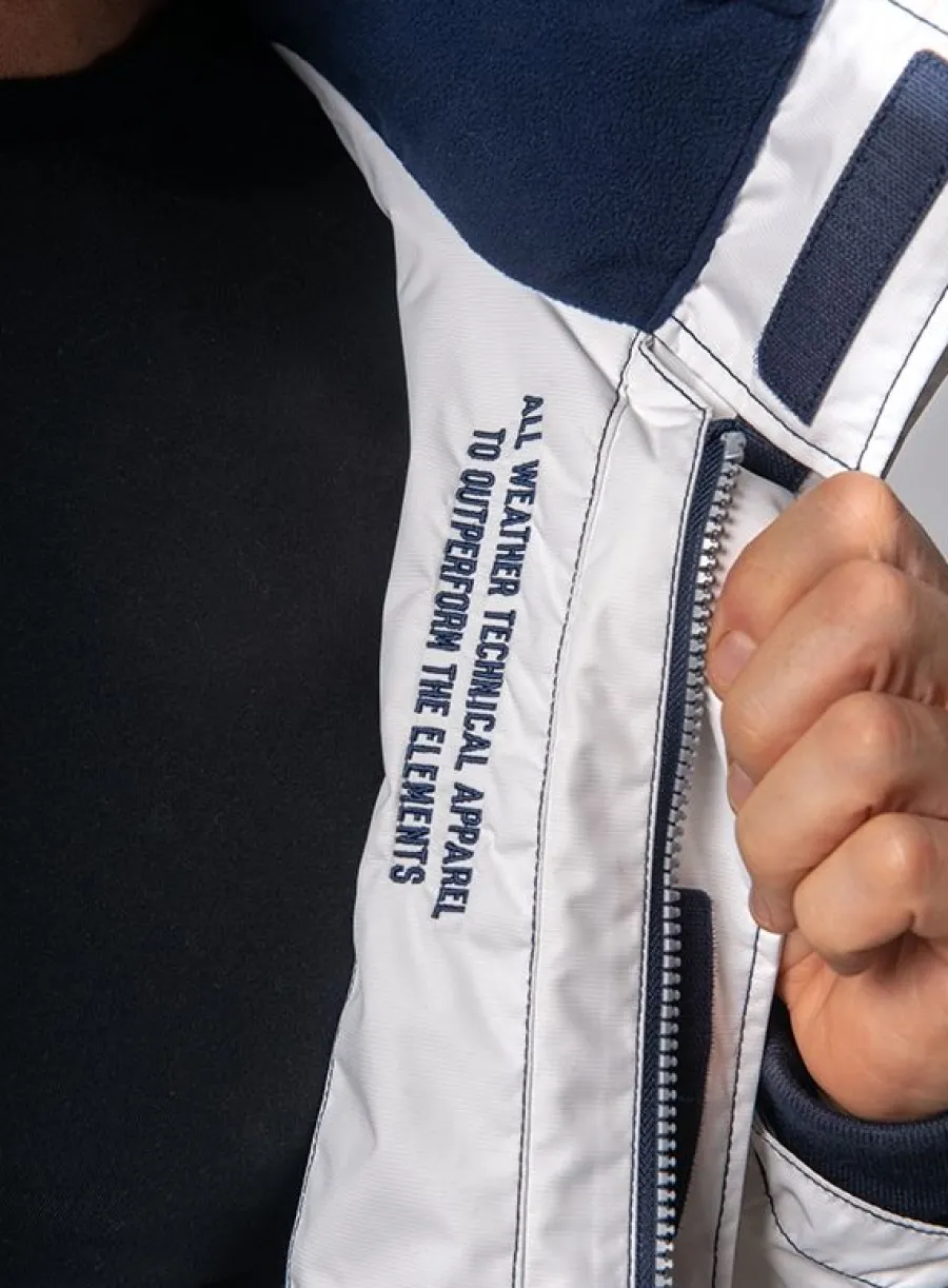 x_heritage_mens_technical_3.webp Quba & Co X10 Heritage Mens Technical Sailing Jacket in White Outlet