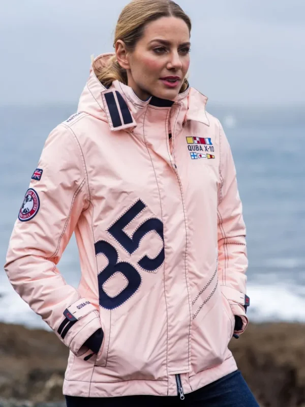 Quba & Co X10 Heritage Women Technical Sailing Jacket in Pink Fashion