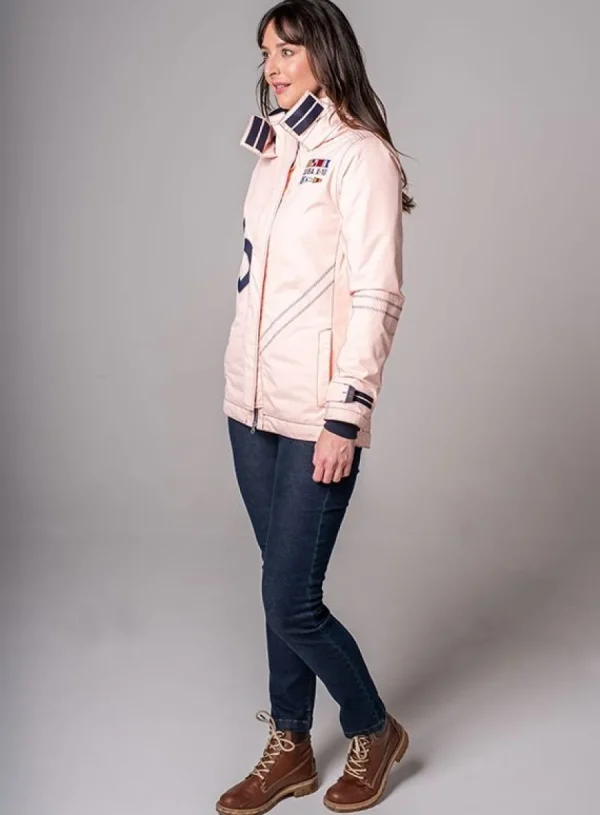 Quba & Co X10 Heritage Women Technical Sailing Jacket in Pink Fashion