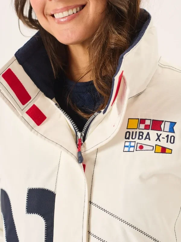 Quba & Co X-10 Ladies Heritage Jacket White New Edition Discount