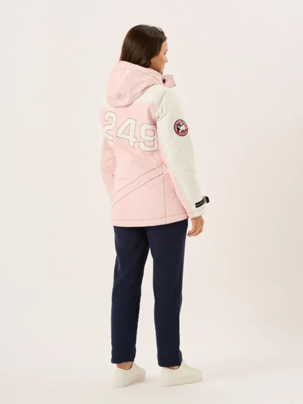 Quba & Co X-10 Ladies Heritage Jacket Pink And White New Edition Hot