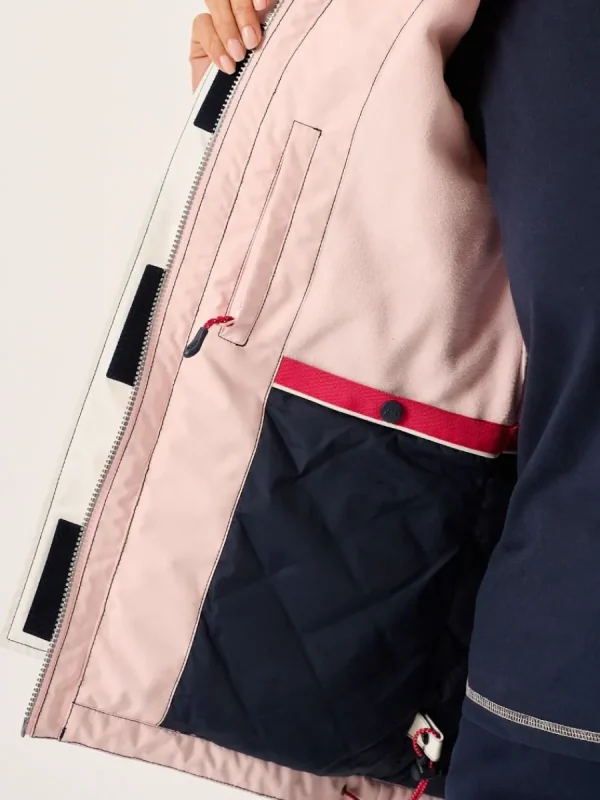 Quba & Co X-10 Ladies Heritage Jacket Pink And White New Edition Hot