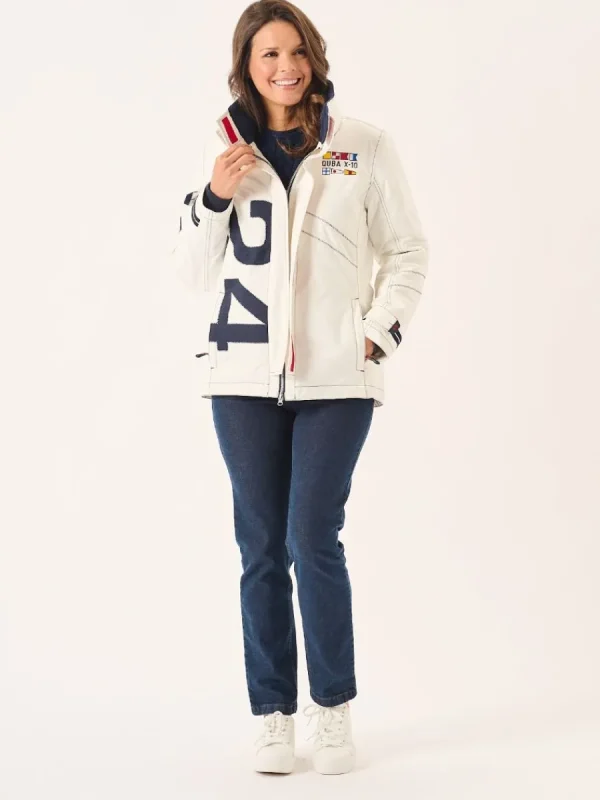 Quba & Co X-10 Ladies Heritage Jacket White New Edition Discount