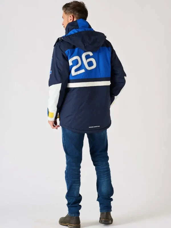 Quba & Co X-Series Navy and White Waterproof Sailing Jacket - Zermatt Hot