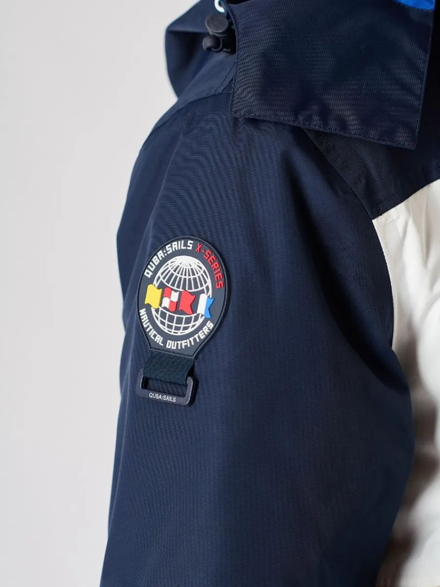 xseries_navy_and_white_wa_8.webp Quba & Co X-Series Navy and White Waterproof Sailing Jacket - Zermatt Hot